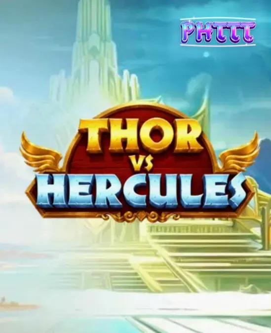 Thor vs Hercules slot machine interface na nagpapakita ng dalawang maalamat na bayani.